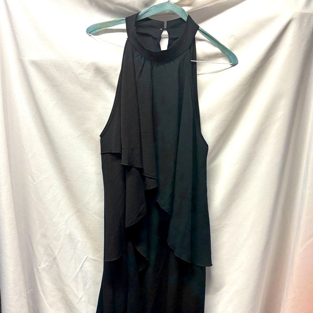 Loness Black Halter Dress